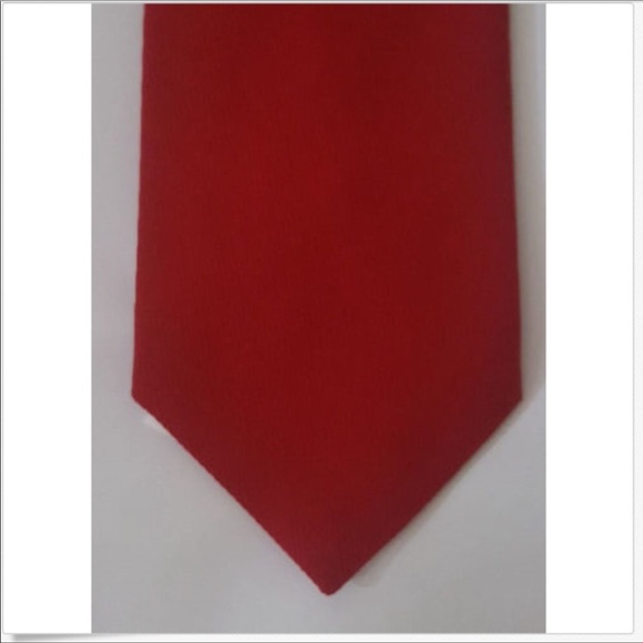 Red Polyester Tie - Picture 3 of 3